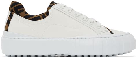 fendi white canvas sneakers.